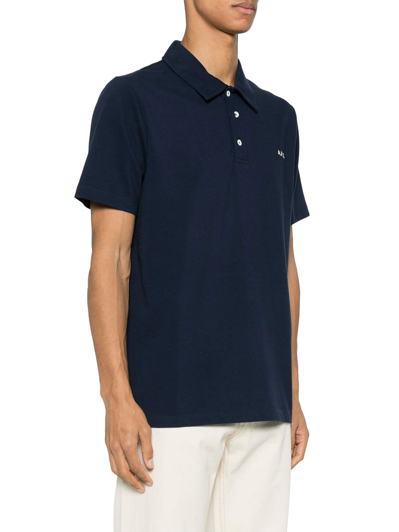 Polo in cotone con ricamo logo