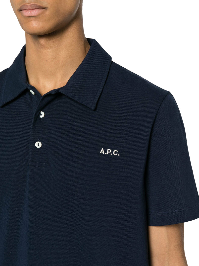 Polo in cotone con ricamo logo