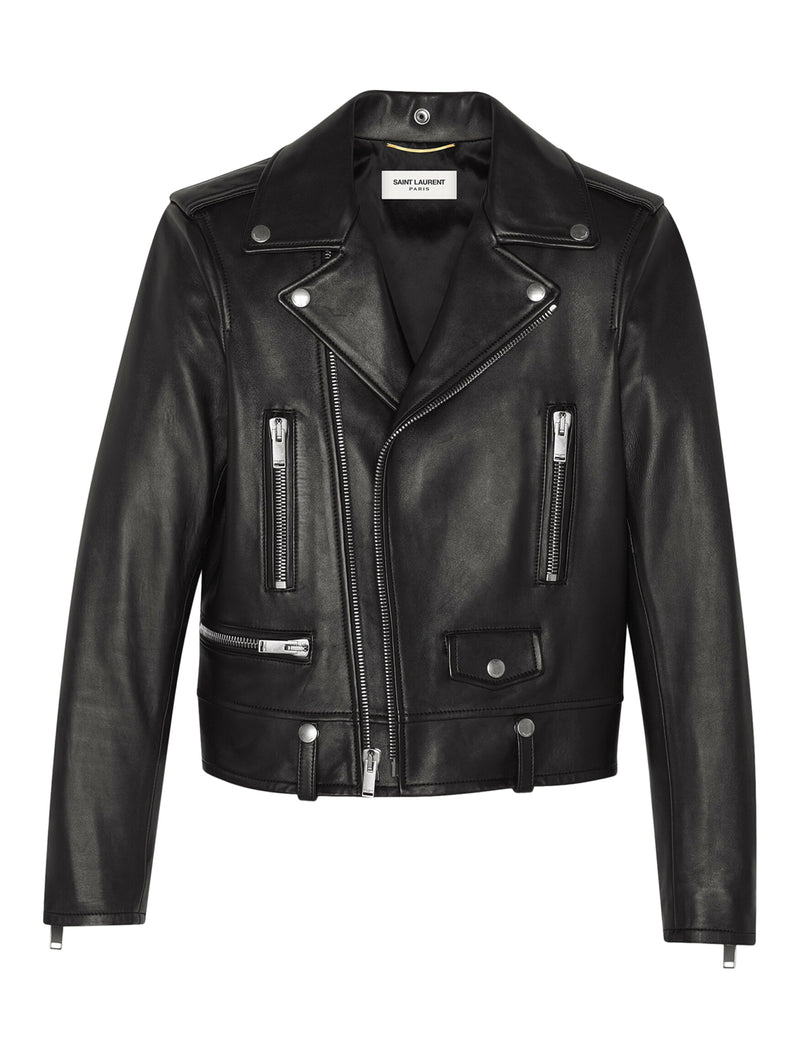 MOTORCYCLE JACKET NERA IN PELLE