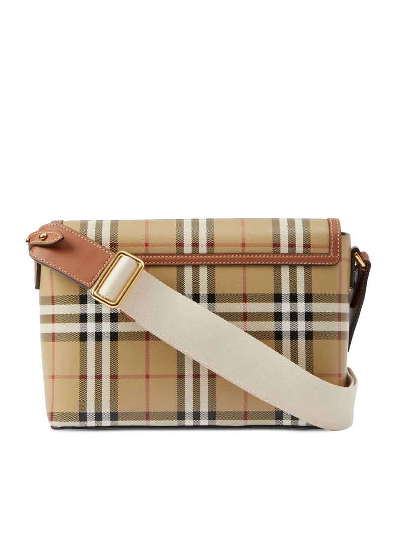 Borsa a tracolla con motivo tartan