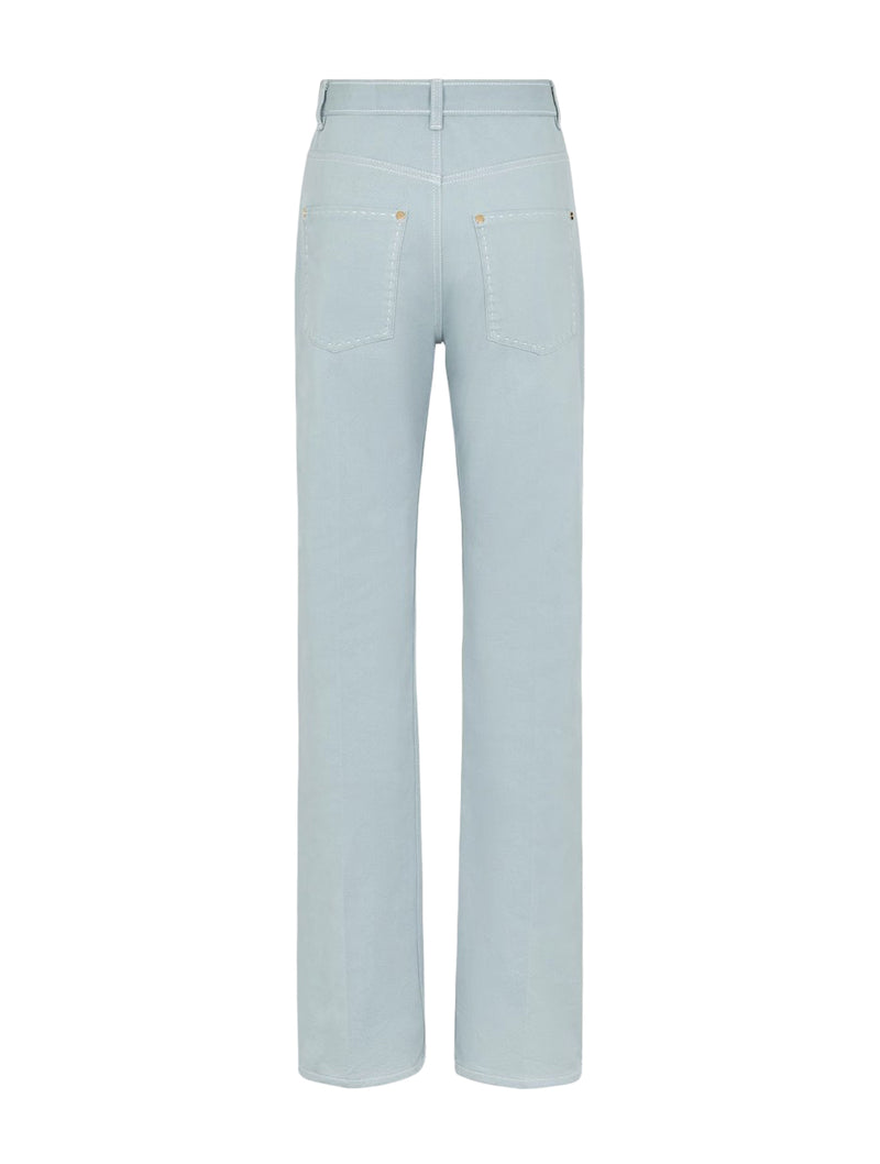 Pantalone in denim azzurro