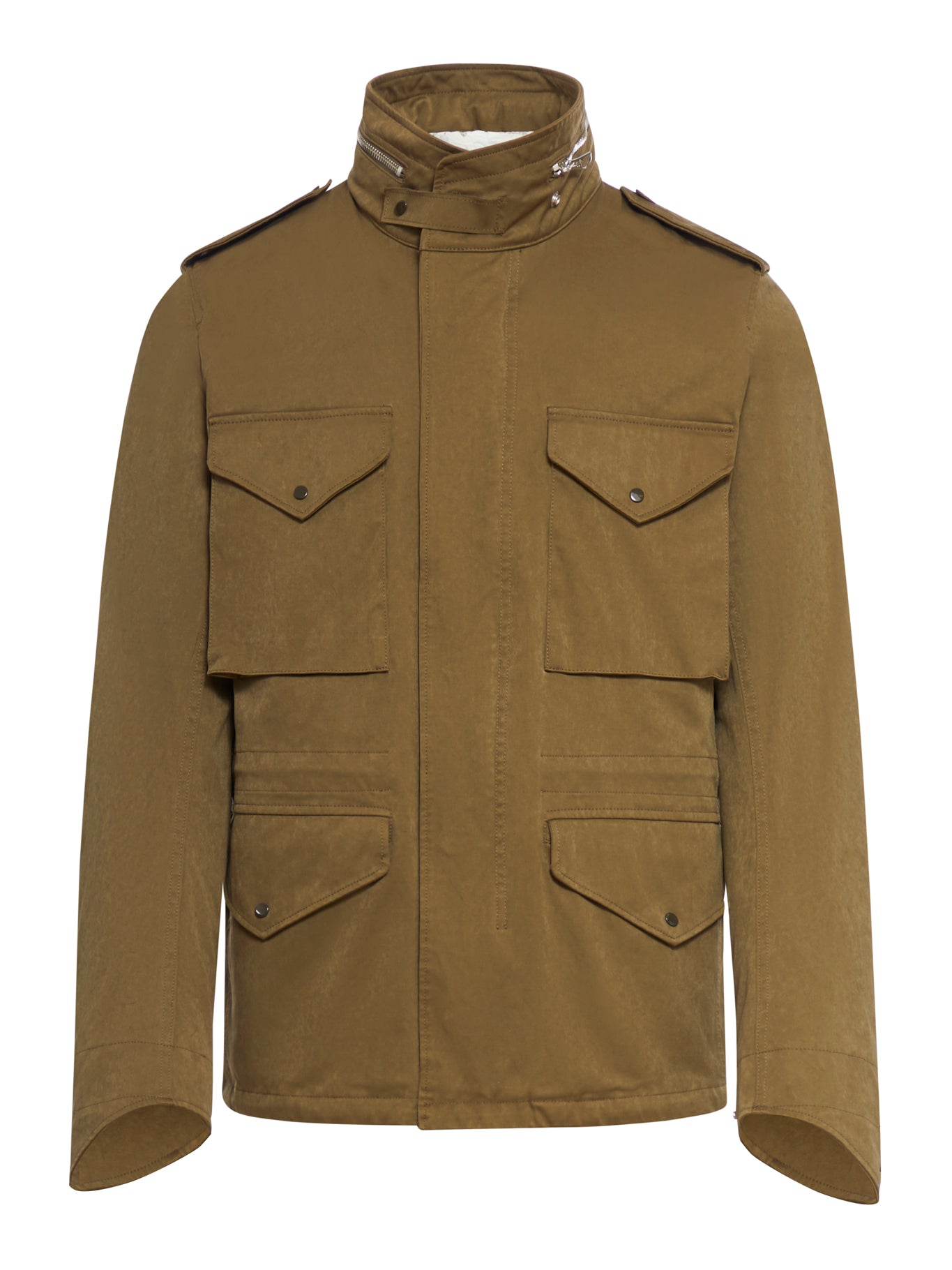 giacca militare con tasche multiple con patta